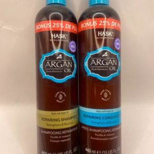 Hask Argan Oil Repairing Shampoo & Conditioner Set, 15 oz Bottle each