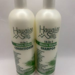 HAWAIIAN SILKY 14-IN-1 MIRACLE WORKER SHAMPOO AND CONDITIONER 16 OZ 473 ML EACH