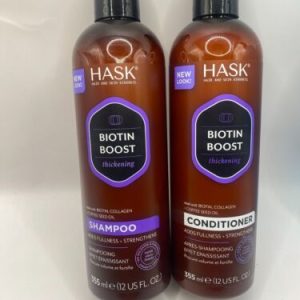 HASK BIOTIN BOOST Thickening Conditioner And Shampoo 12 oz (NEW)