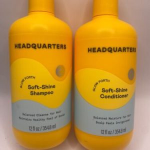 Headquarters Soft-Shine Shampoo & Conditioner 12oz Bottles Set